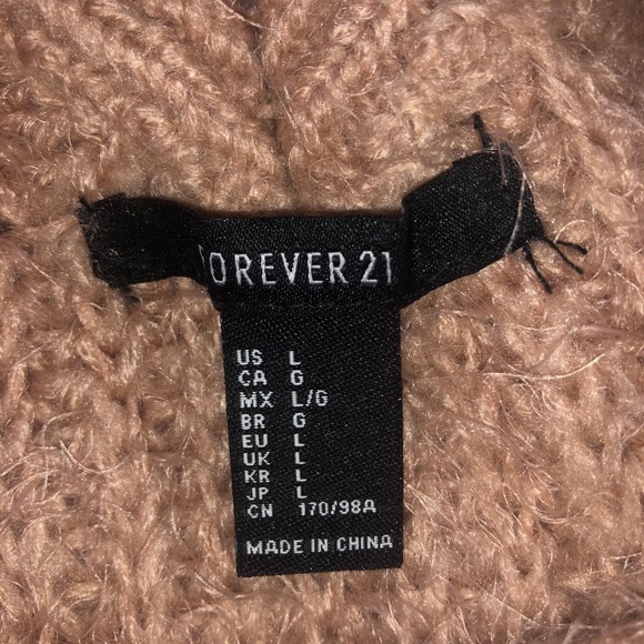 Light Pink Fuzzy Forever 21 Sweater - Picture 3 of 4